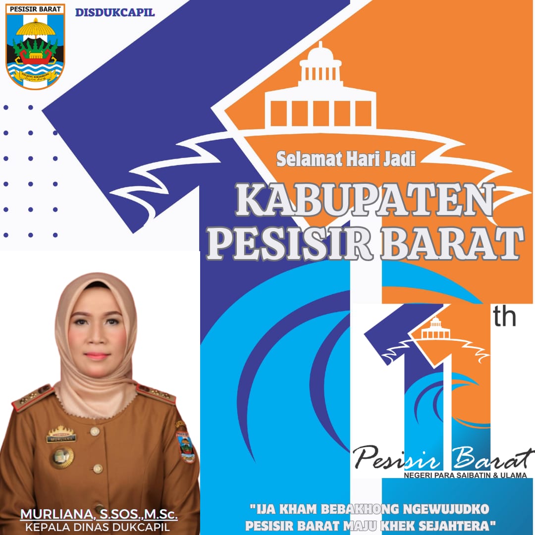 Selamat Hari Jadi Kabupaten Pesisir Barat ke-11 Tahun
