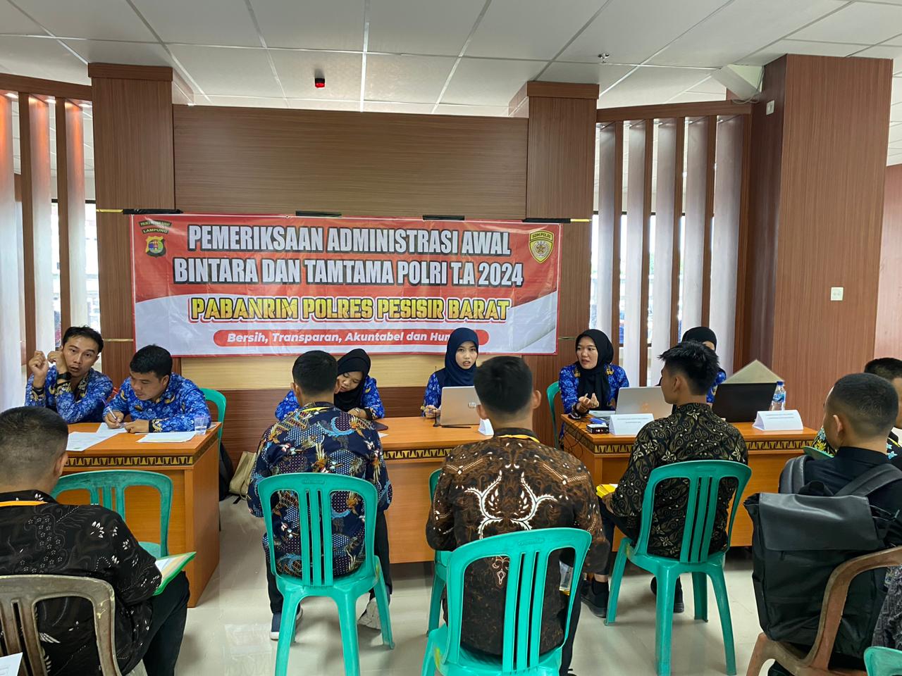kegiatan Pemeriksaan Rikmin Penerimaan Polri Gel. II TA. 2024 bersama Disdikbud dan Polres