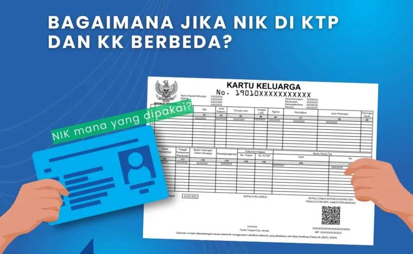 NIK KTP DAN KK BERBEDA...?