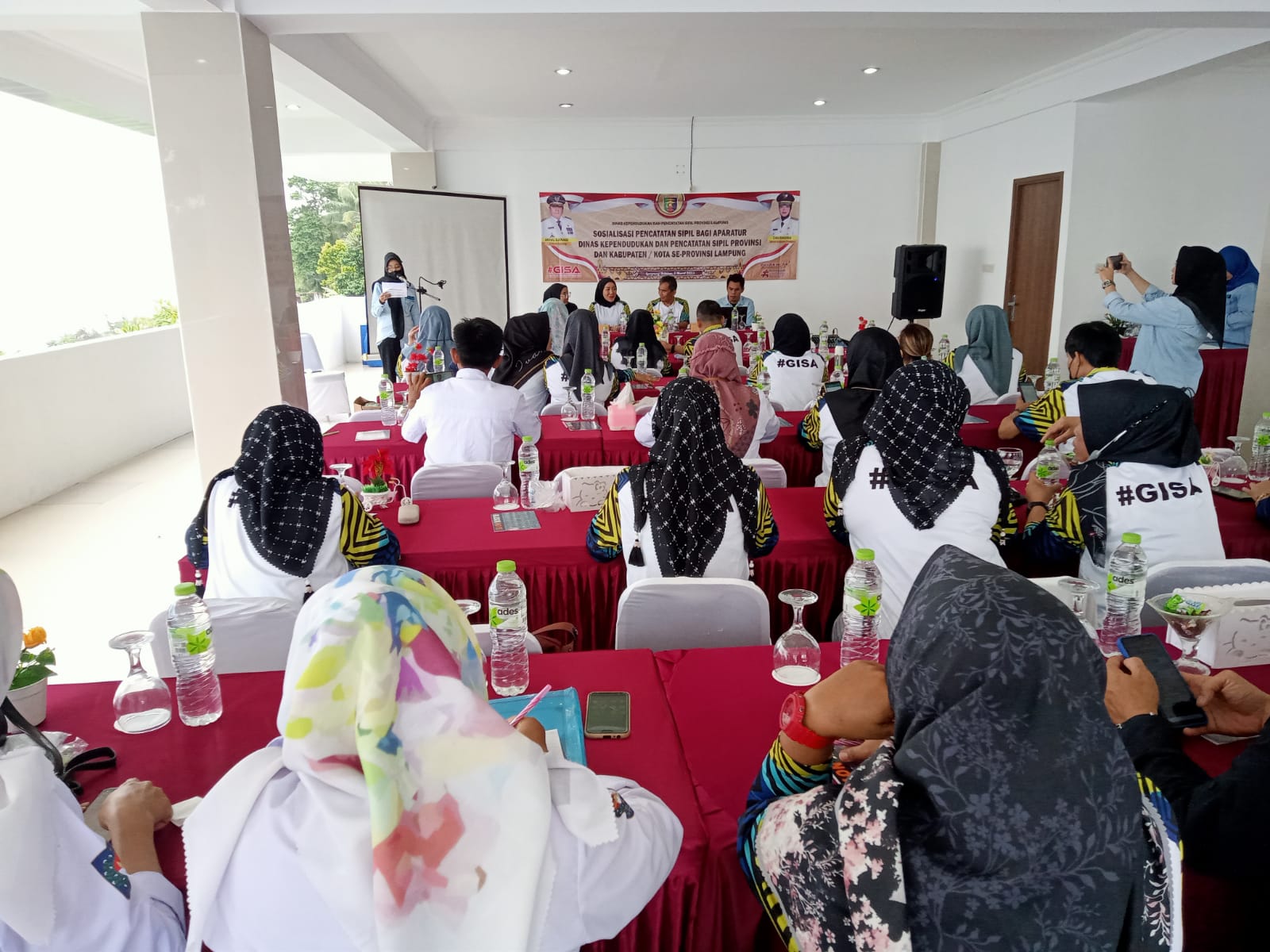 Kegiatan Sosialisasi Pencatatan sipil Tahun 2023 oleh Disdukcapil Provinsi Lampung, di Kahai Beach resort Kalianda, Lampung Selatan 02/03/2023.